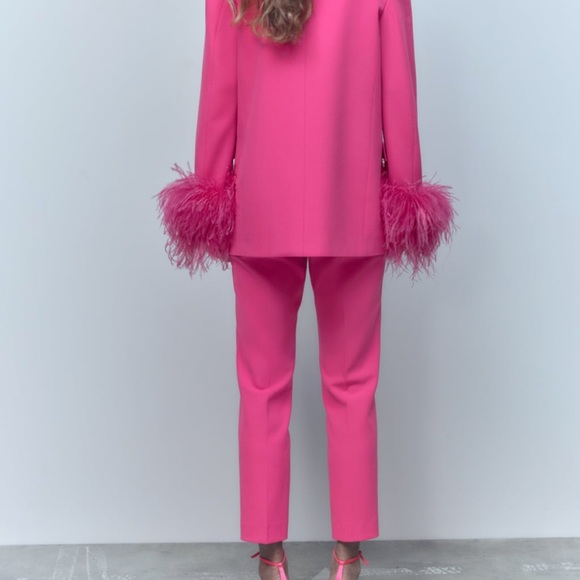 ZARA BLOGGERS FAV MINIMAL HIGH WAIST PANTS - Picture 10 of 12